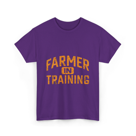 Farmer in Training Agriculture Future T-Shirt - Purple