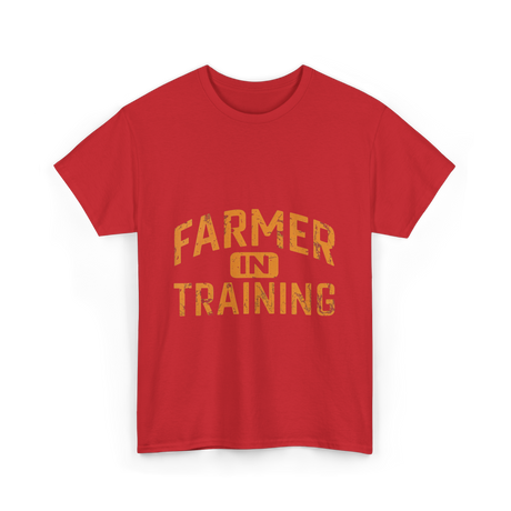 Farmer in Training Agriculture T-Shirt - Red