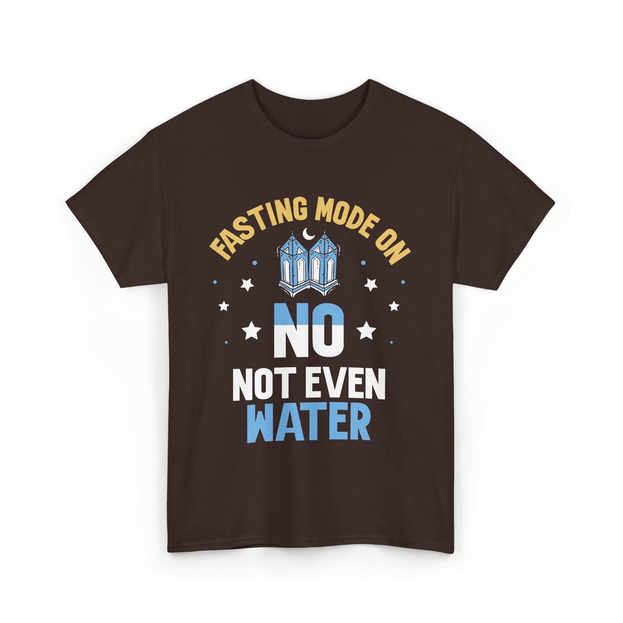 Fasting Mode On Ramadan Fasting T-Shirt - Dark Chocolate