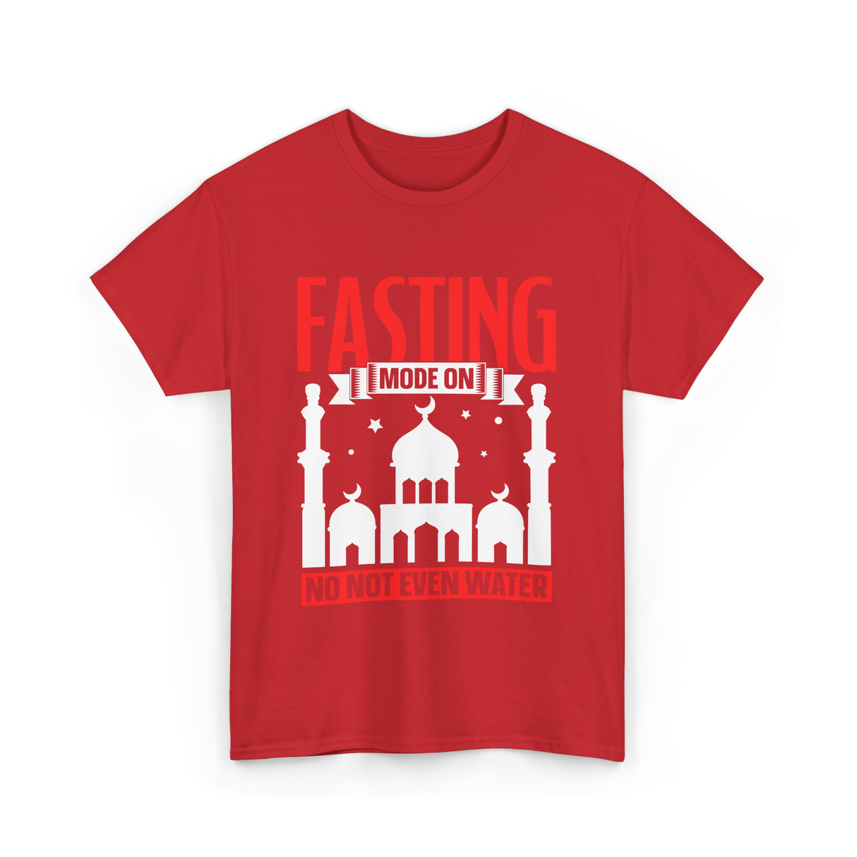 Fasting Mode On Ramadan T-Shirt - Red