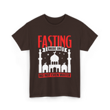 Fasting Mode On Ramadan T-Shirt - Dark Chocolate