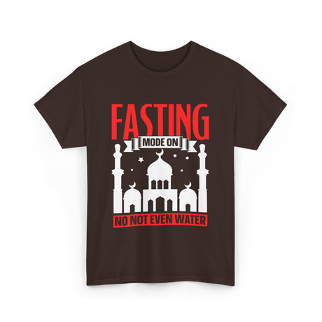 Fasting Mode On Ramadan T-Shirt - Dark Chocolate