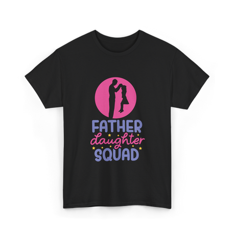 Father Daughter Squad Dad Kids T-Shirt - Black