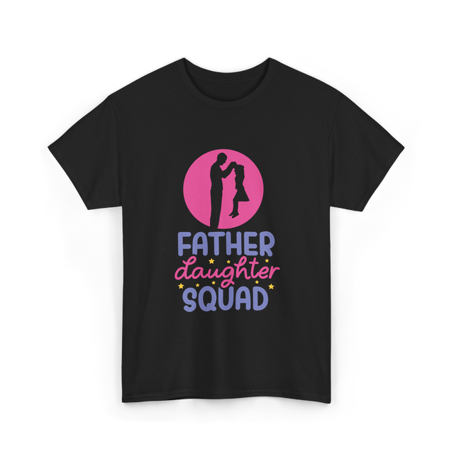 Father Daughter Squad Dad Kids T-Shirt - Black