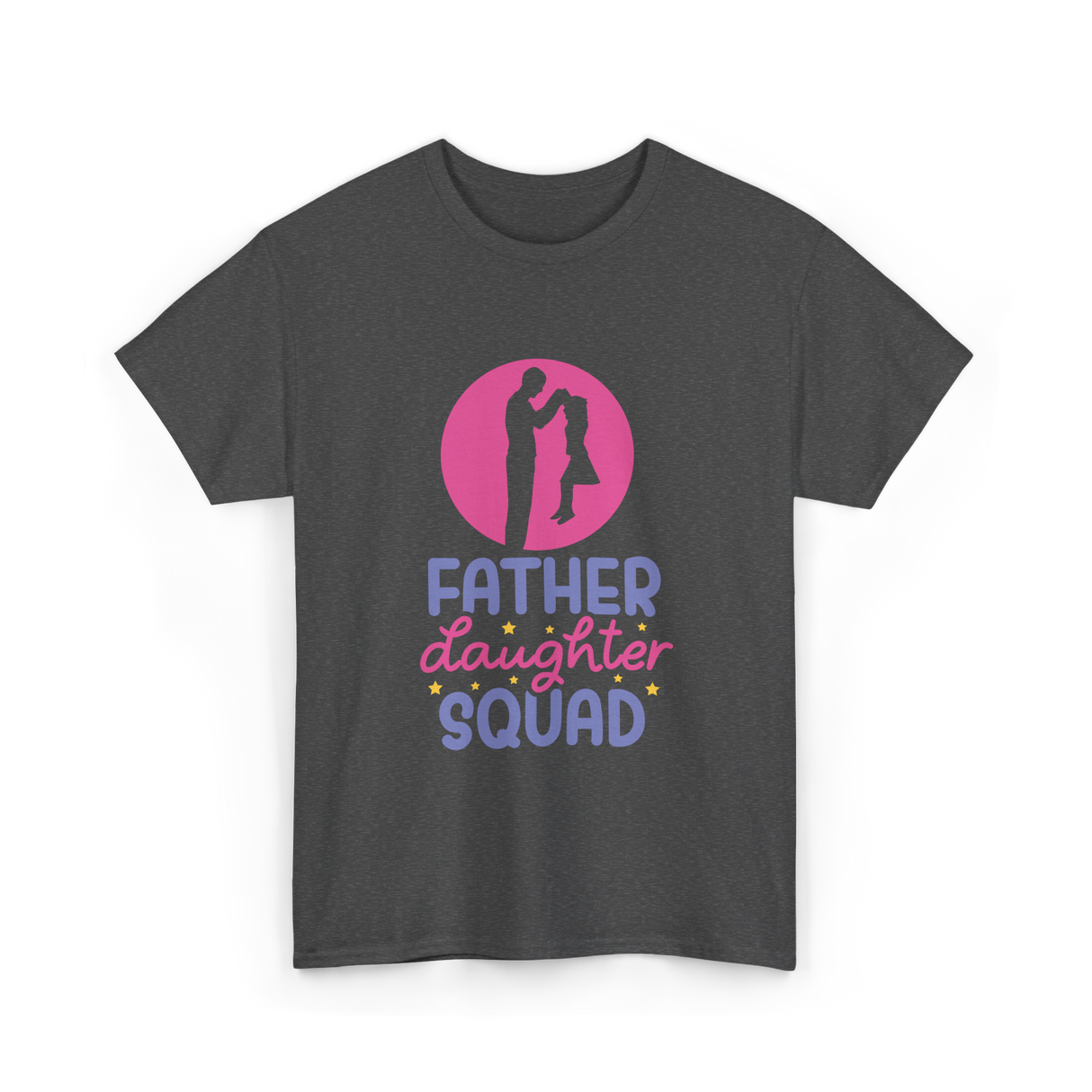 Father Daughter Squad Dad Kids T-Shirt - Dark Heather