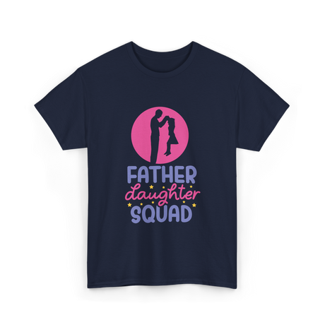 Father Daughter Squad Dad Kids T-Shirt - Navy