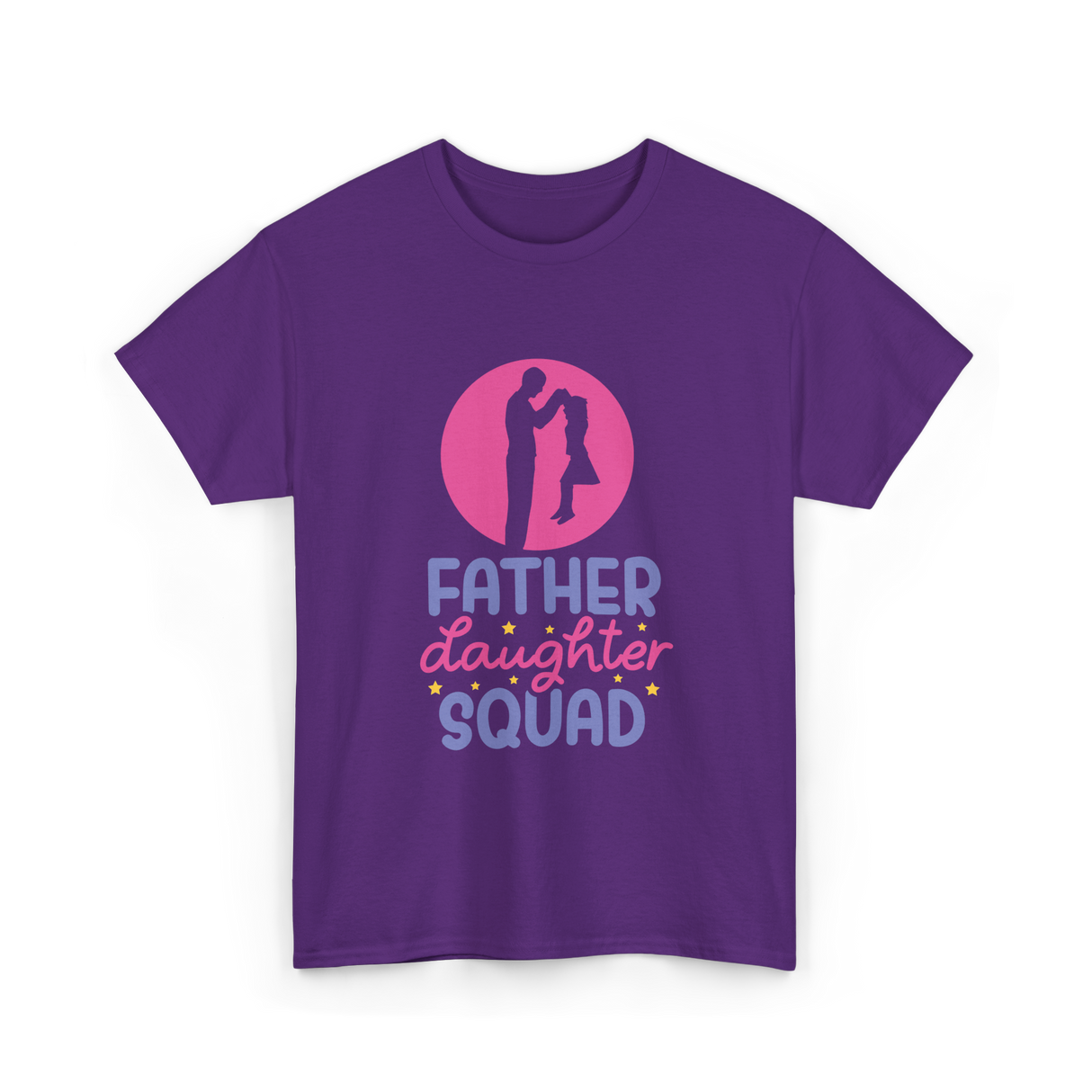 Father Daughter Squad Dad Kids T-Shirt - Purple