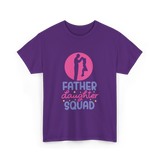 Father Daughter Squad Dad Kids T-Shirt - Purple