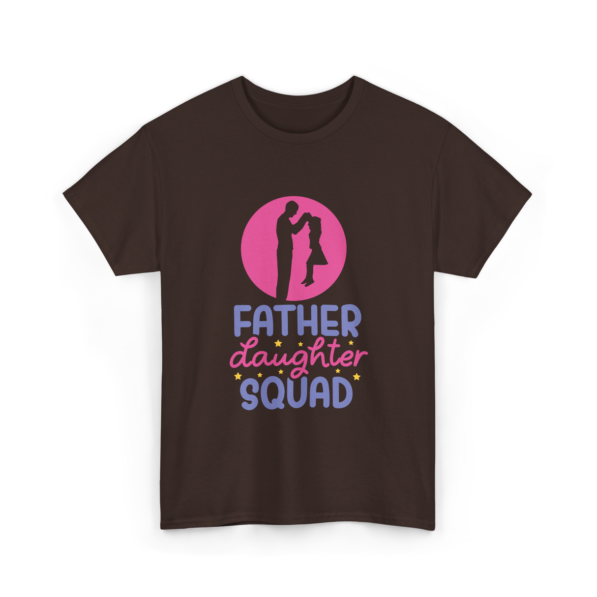 Father Daughter Squad Dad Kids T-Shirt - Dark Chocolate