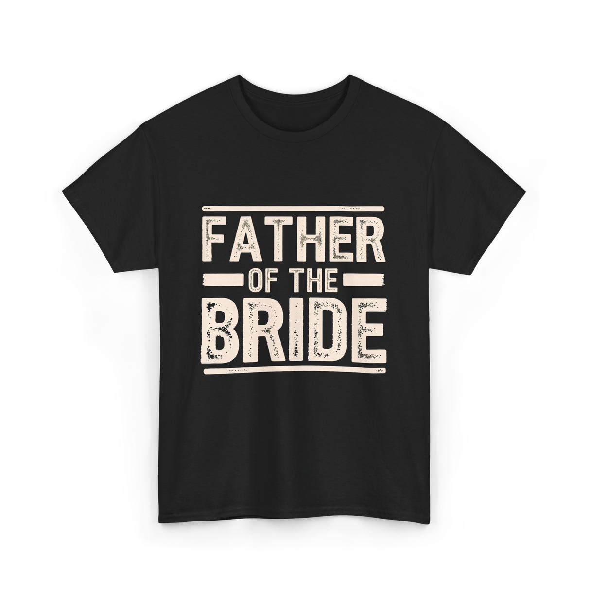 Father of the Bride Wedding T-Shirt - Black