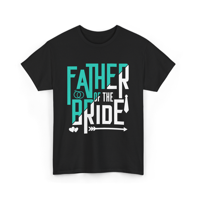 Father of the Bride Wedding T-Shirt - Black