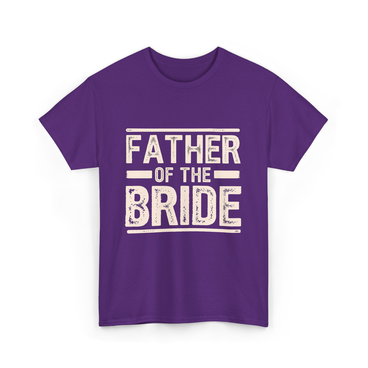 Father of the Bride Wedding T-Shirt - Purple