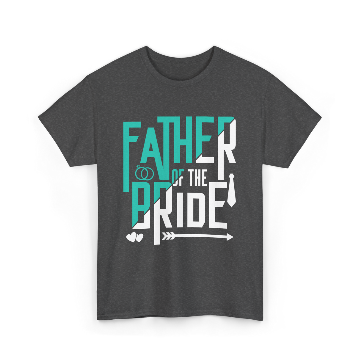 Father of the Bride Wedding T-Shirt - Dark Heather