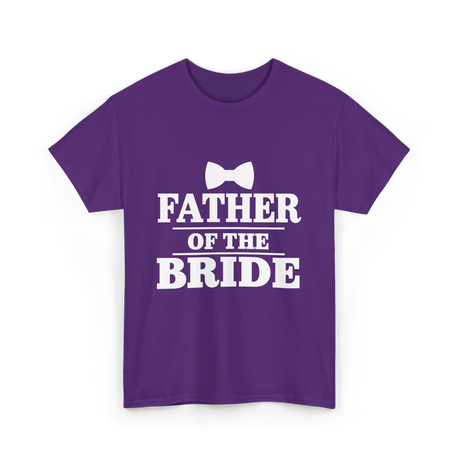 Father of the Bride Wedding T-Shirt - Purple