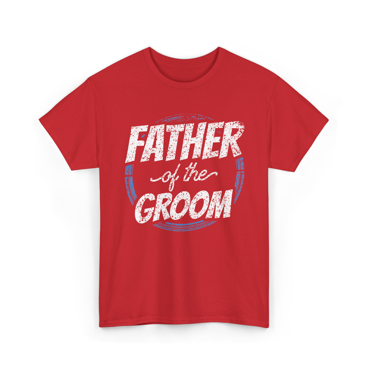 Father of the Groom Wedding Dad T-Shirt - Red