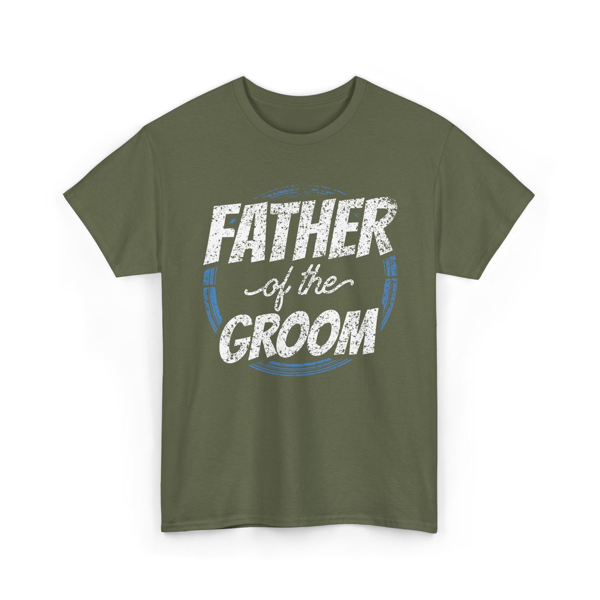 Father of the Groom Wedding Dad T-Shirt - Military Green