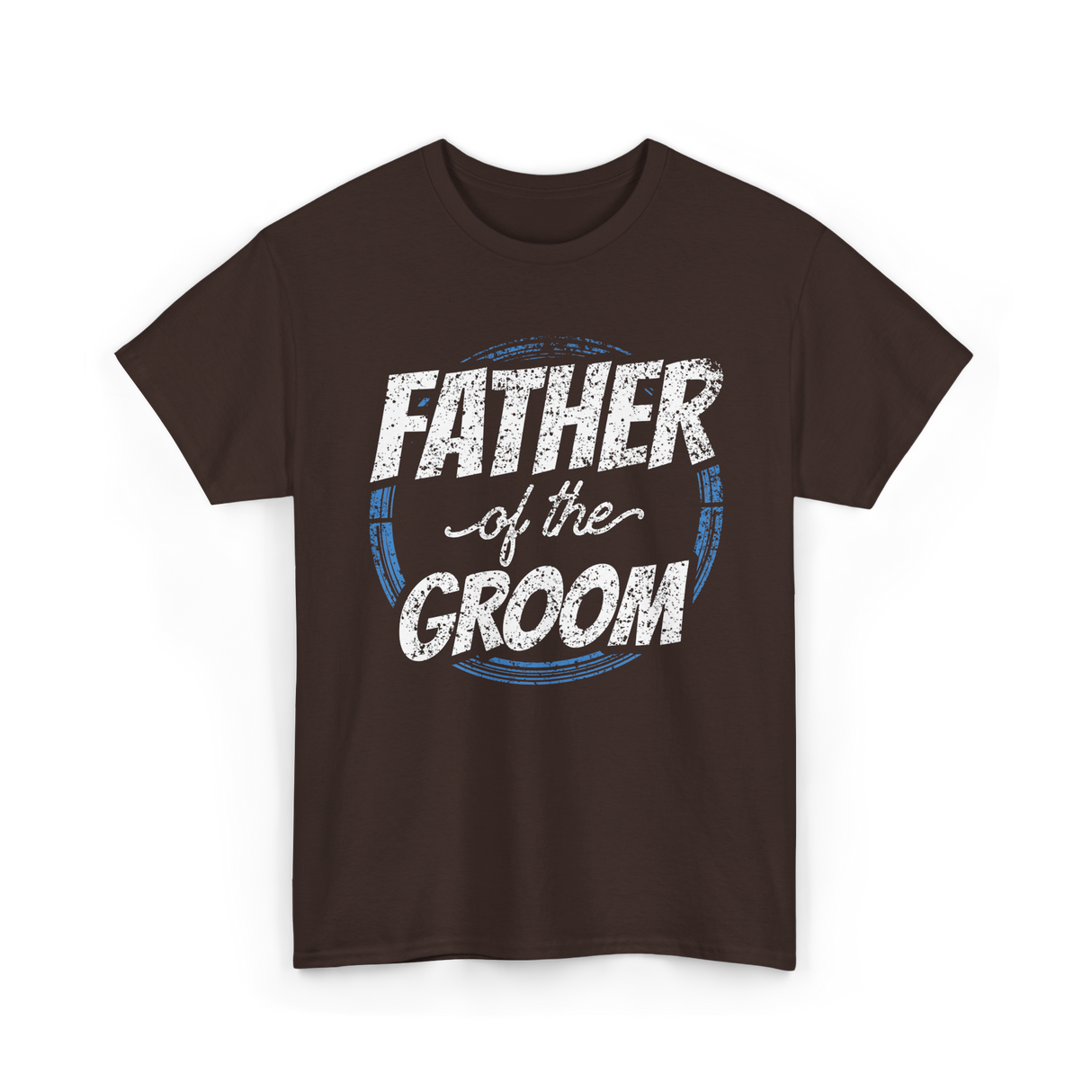 Father of the Groom Wedding Dad T-Shirt - Dark Chocolate