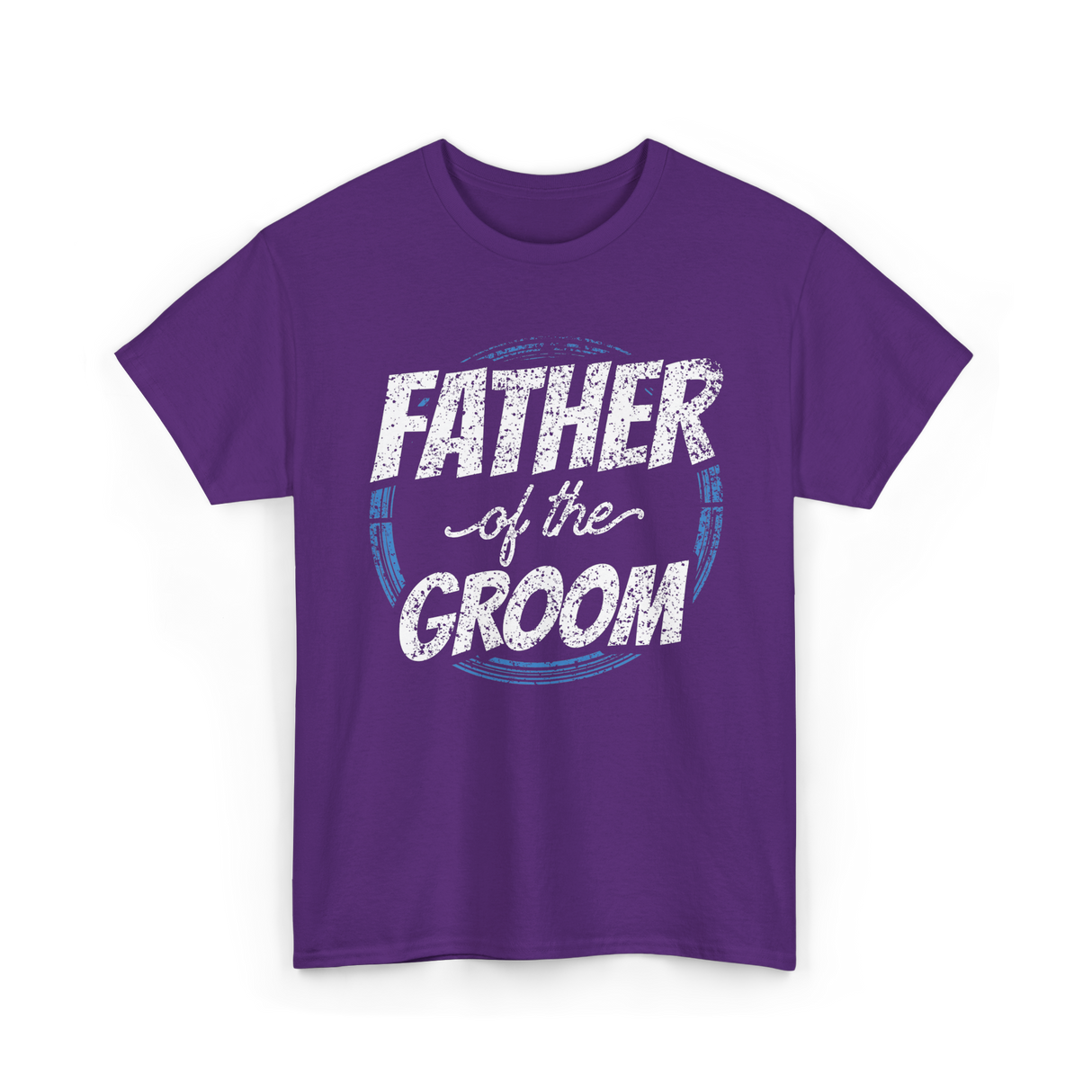 Father of the Groom Wedding Dad T-Shirt - Purple