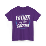 Father of the Groom Wedding Dad T-Shirt - Purple