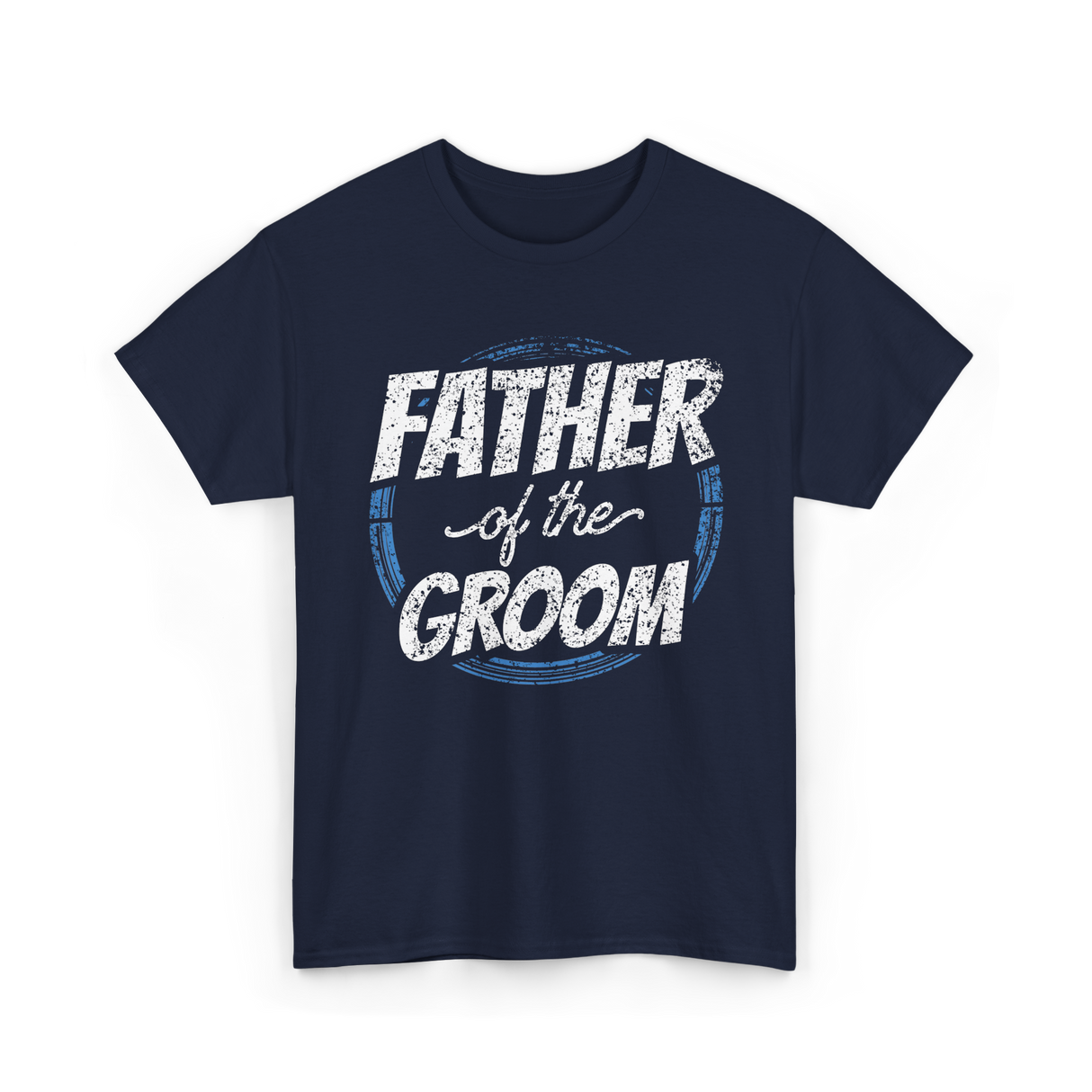 Father of the Groom Wedding Dad T-Shirt - Navy