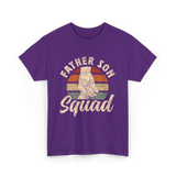 Father Son Squad Dad Parenting T-Shirt - Purple