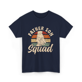 Father Son Squad Dad Parenting T-Shirt - Navy