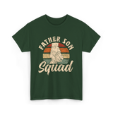 Father Son Squad Dad Parenting T-Shirt - Forest Green