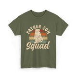 Father Son Squad Dad Parenting T-Shirt - Military Green