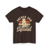 Father Son Squad Dad Parenting T-Shirt - Dark Chocolate