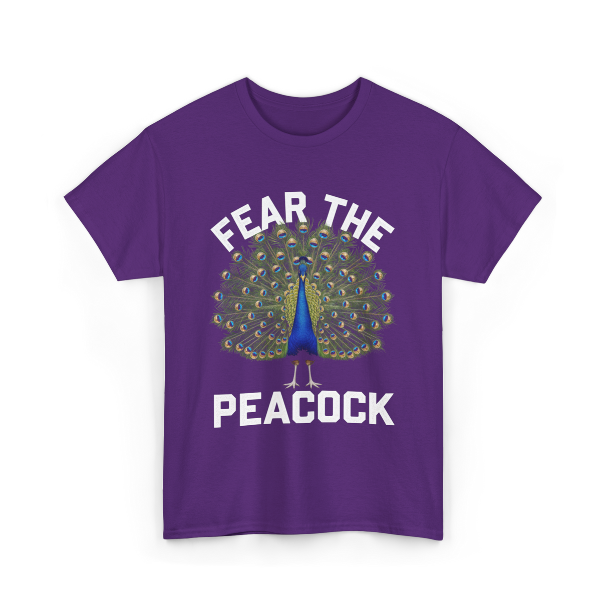 Fear The Peacock Bird Lover T-Shirt - Purple