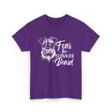 Fear the Schnauzer Beard Schnauzers T-Shirt - Purple