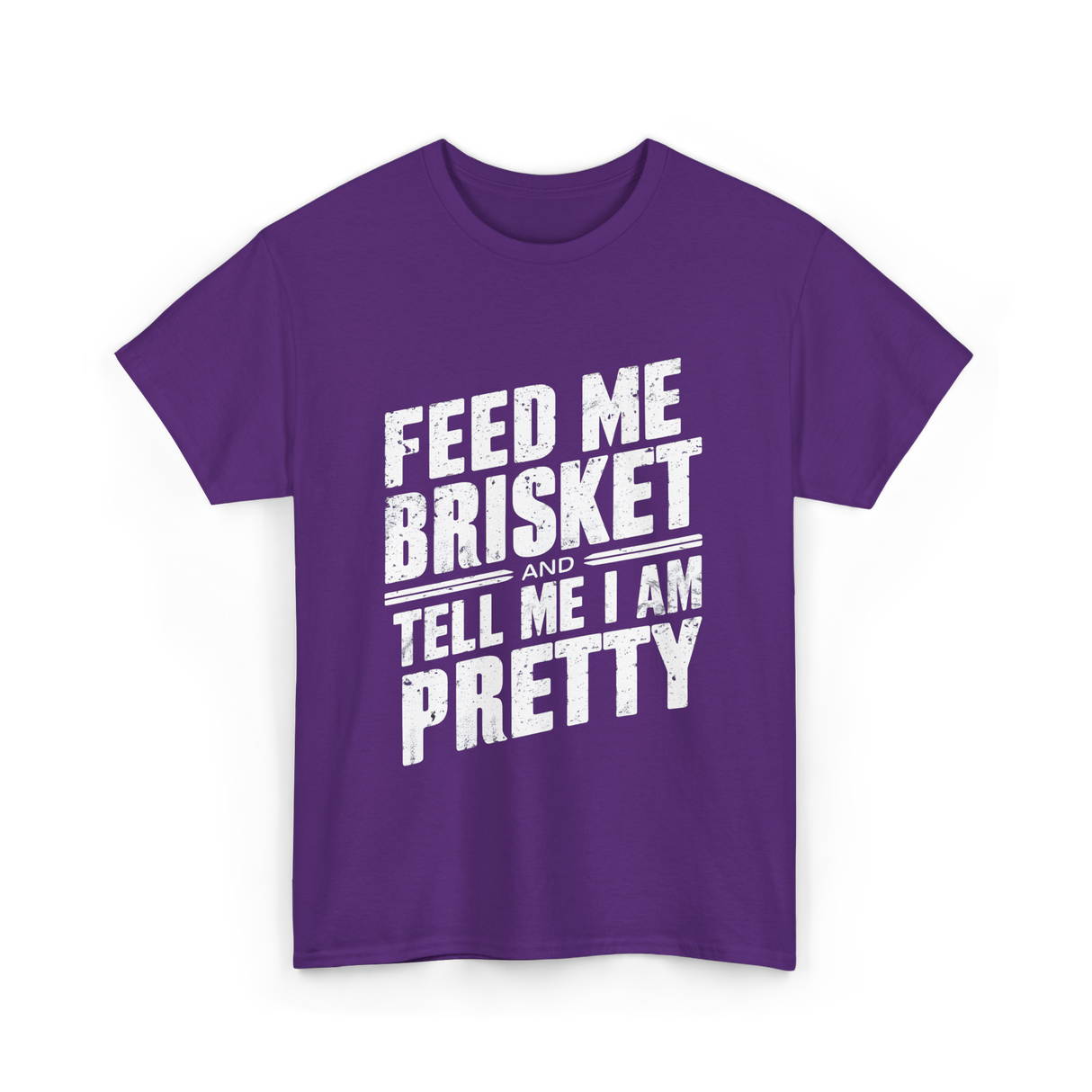 Feed Me Brisket BBQ Lover T-Shirt - Purple