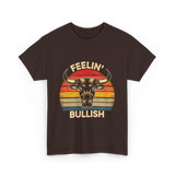 Feelin' Bullish Bull Market Trading T-Shirt - Dark Chocolate