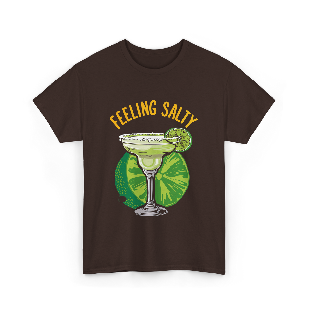 Feeling Salty Margarita T-Shirt - Dark Chocolate