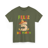 Feliz 5 De Mayo Cinco De Mayo T-Shirt - Military Green