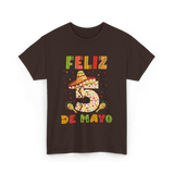 Feliz 5 De Mayo Cinco De Mayo T-Shirt - Dark Chocolate