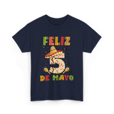 Feliz 5 De Mayo Cinco De Mayo T-Shirt - Navy