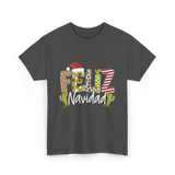 Feliz Navidad Cactus Christmas T-Shirt - Dark Heather