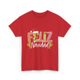 Feliz Navidad Cactus Christmas T-Shirt - Red