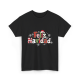 Feliz Navidad Christmas Celebration T-Shirt - Black