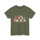 Feliz Navidad Christmas Celebration T-Shirt - Military Green