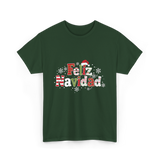 Feliz Navidad Christmas Celebration T-Shirt - Forest Green