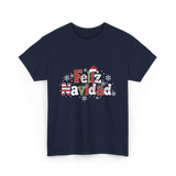 Feliz Navidad Christmas Celebration T-Shirt - Navy