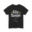 Feliz Navidad Christmas Holiday T-Shirt - Black