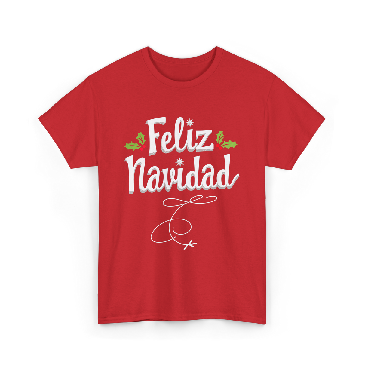 Feliz Navidad Christmas Holiday T-Shirt - Red