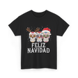 Feliz Navidad Christmas T-Shirt - Black