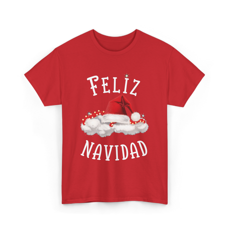 Feliz Navidad Christmas T-Shirt - Red