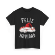 Feliz Navidad Christmas T-Shirt - Black