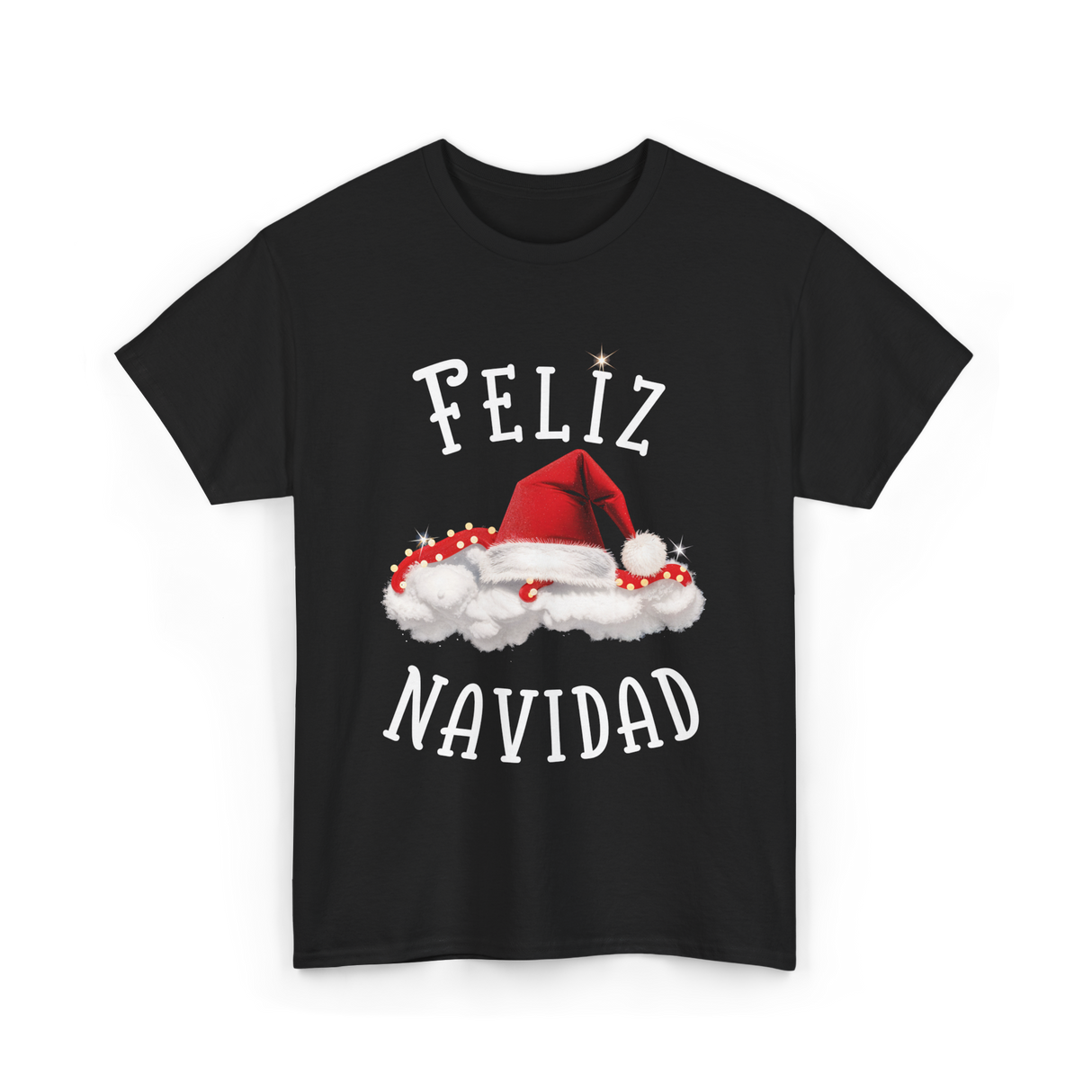 Feliz Navidad Christmas T-Shirt - Black