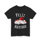 Feliz Navidad Christmas T-Shirt - Black